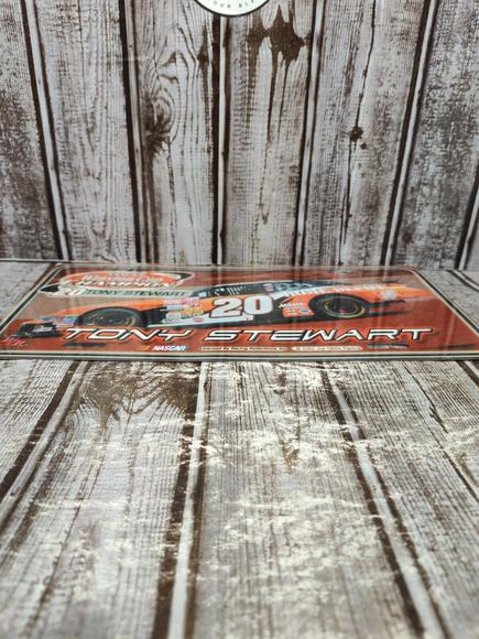 2002 Tony Stewart Winston Cup Champion Booster License Plate Nascar 20 Steel - Picture 9 of 9
